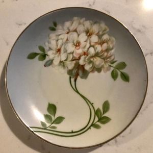 Antique ZS & Co Bavaria Bread China Plate Floral
